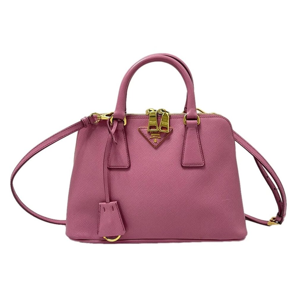 PRADA Promenade Pink Saffiano Lux (Leather) Handbag bran-437-090325